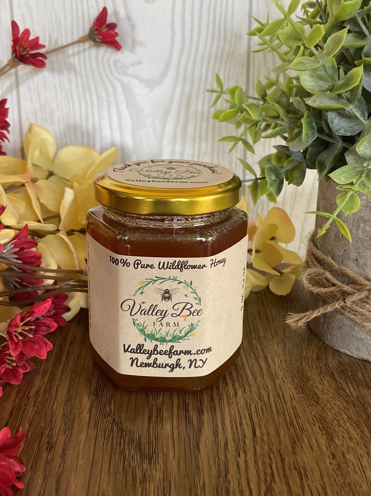 9 oz Hexagon Jar Honey