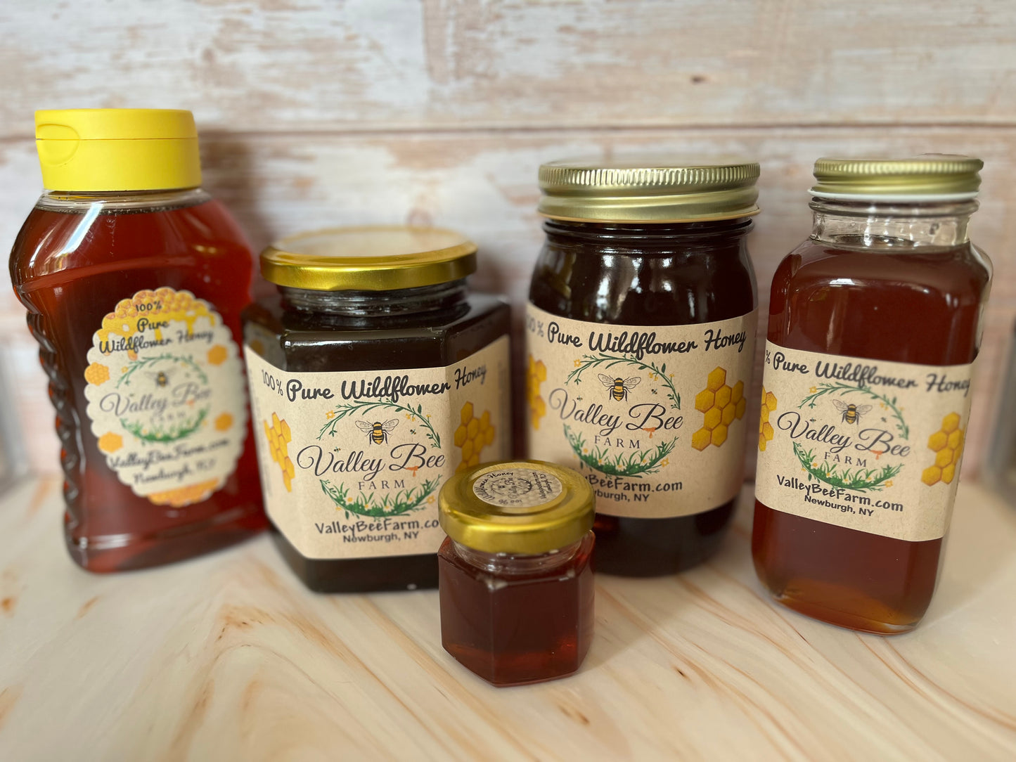 9 oz Hexagon Jar Honey