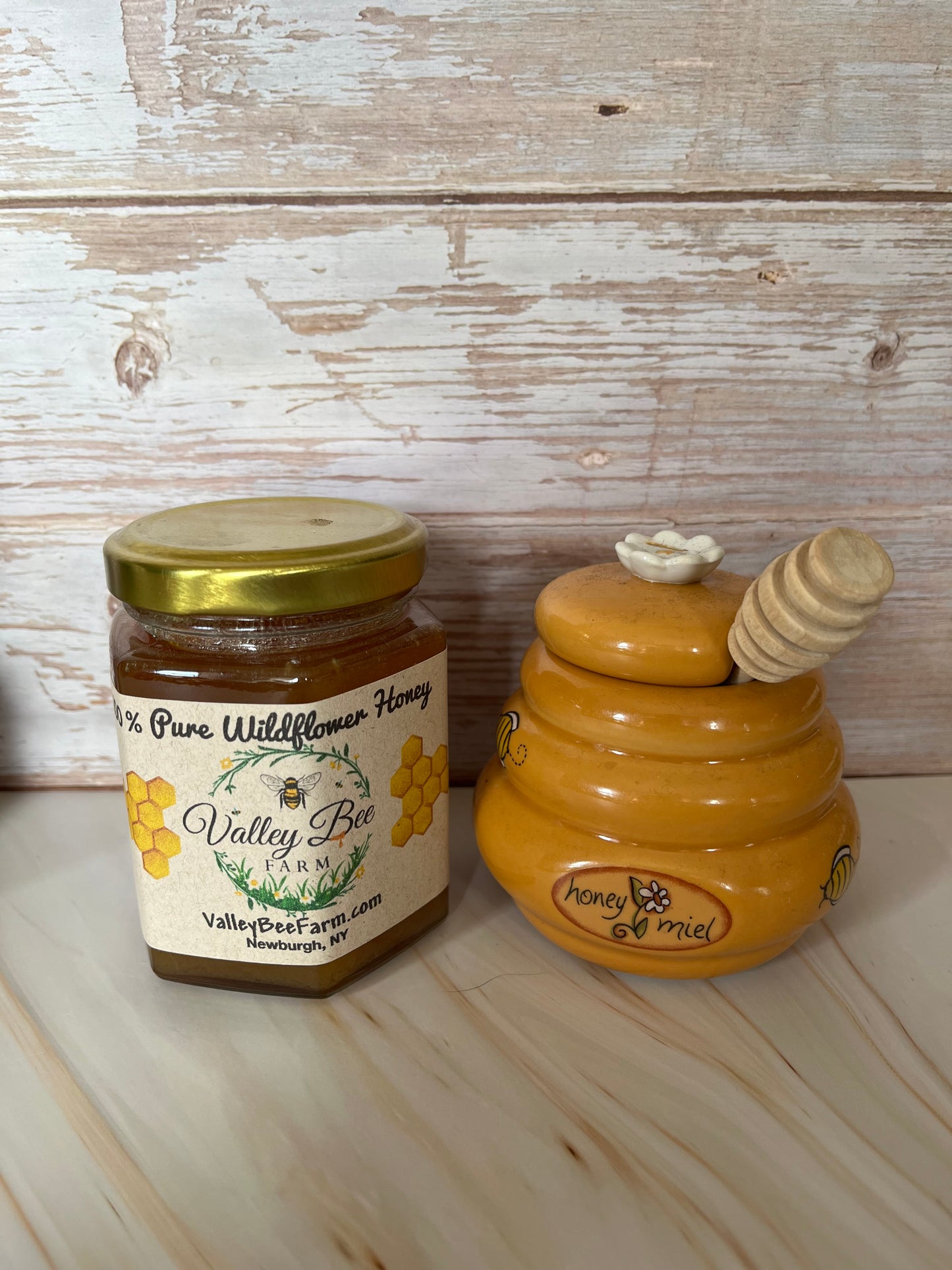 9 oz Hexagon Jar Honey