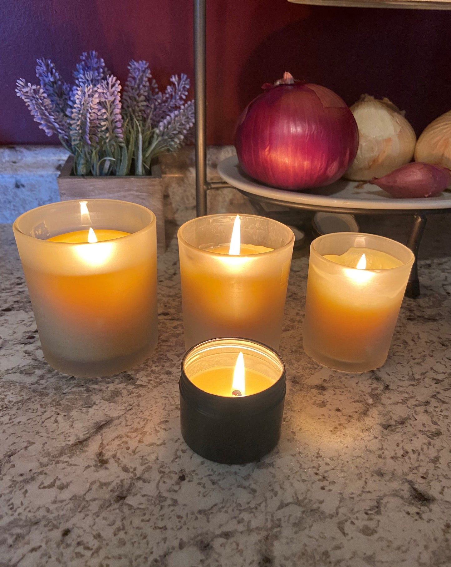 7 oz Beeswax Jar Candle-Natural and Pure, and Scented