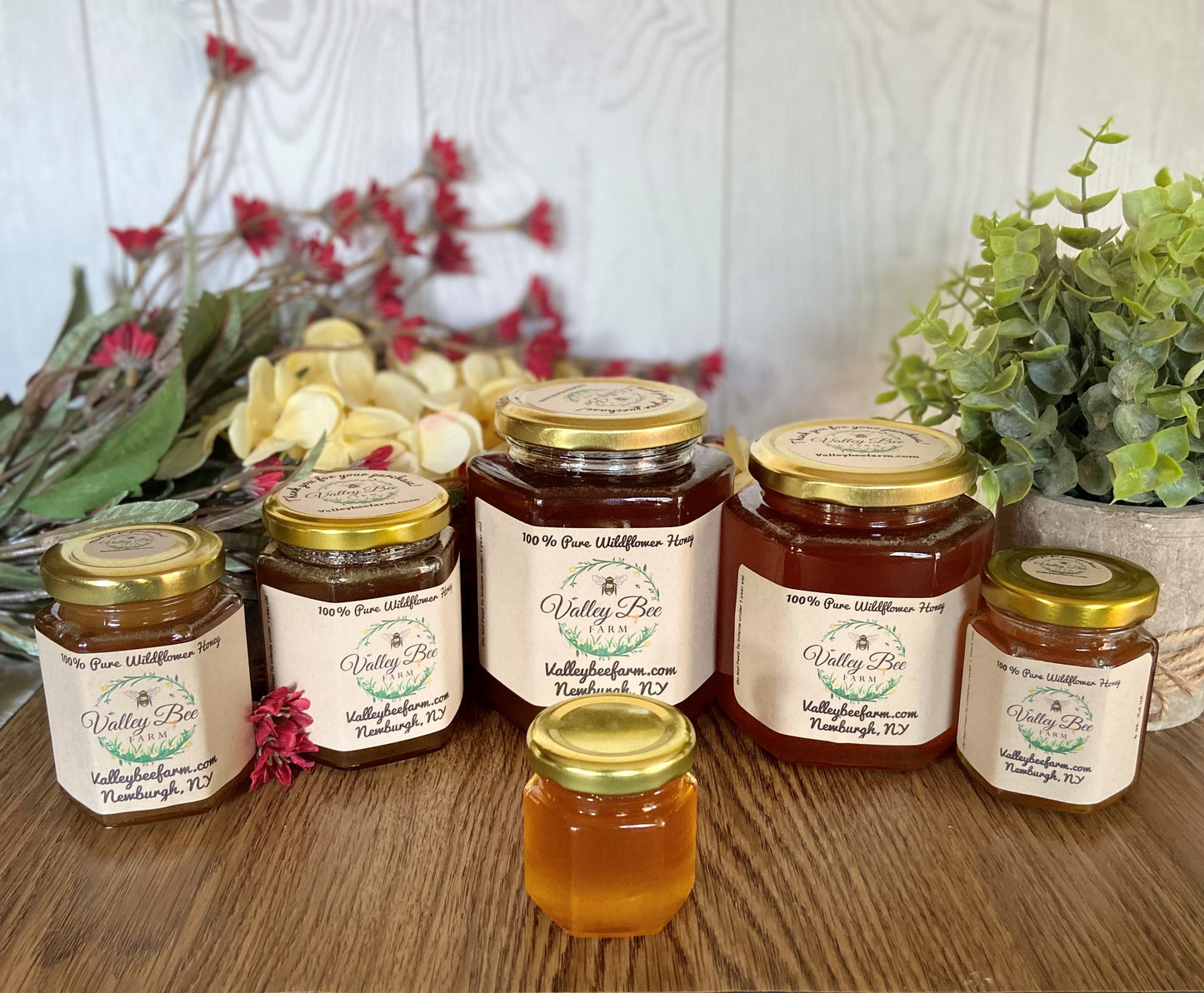 9 oz Hexagon Jar Honey