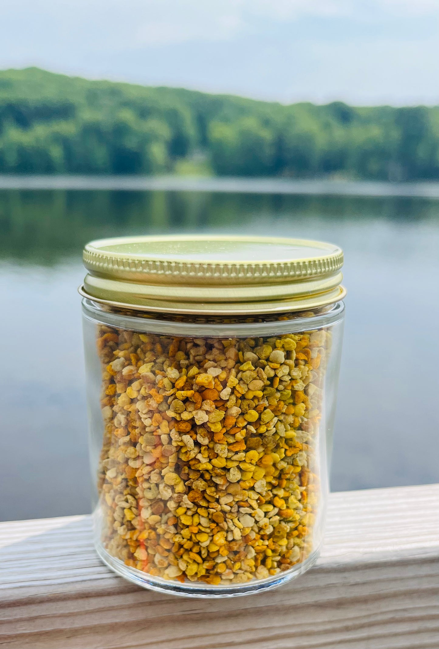 Pure Honey Bee Pollen - 8oz jar.