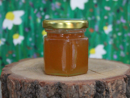 2 oz Mini Hexagon Honey Jar